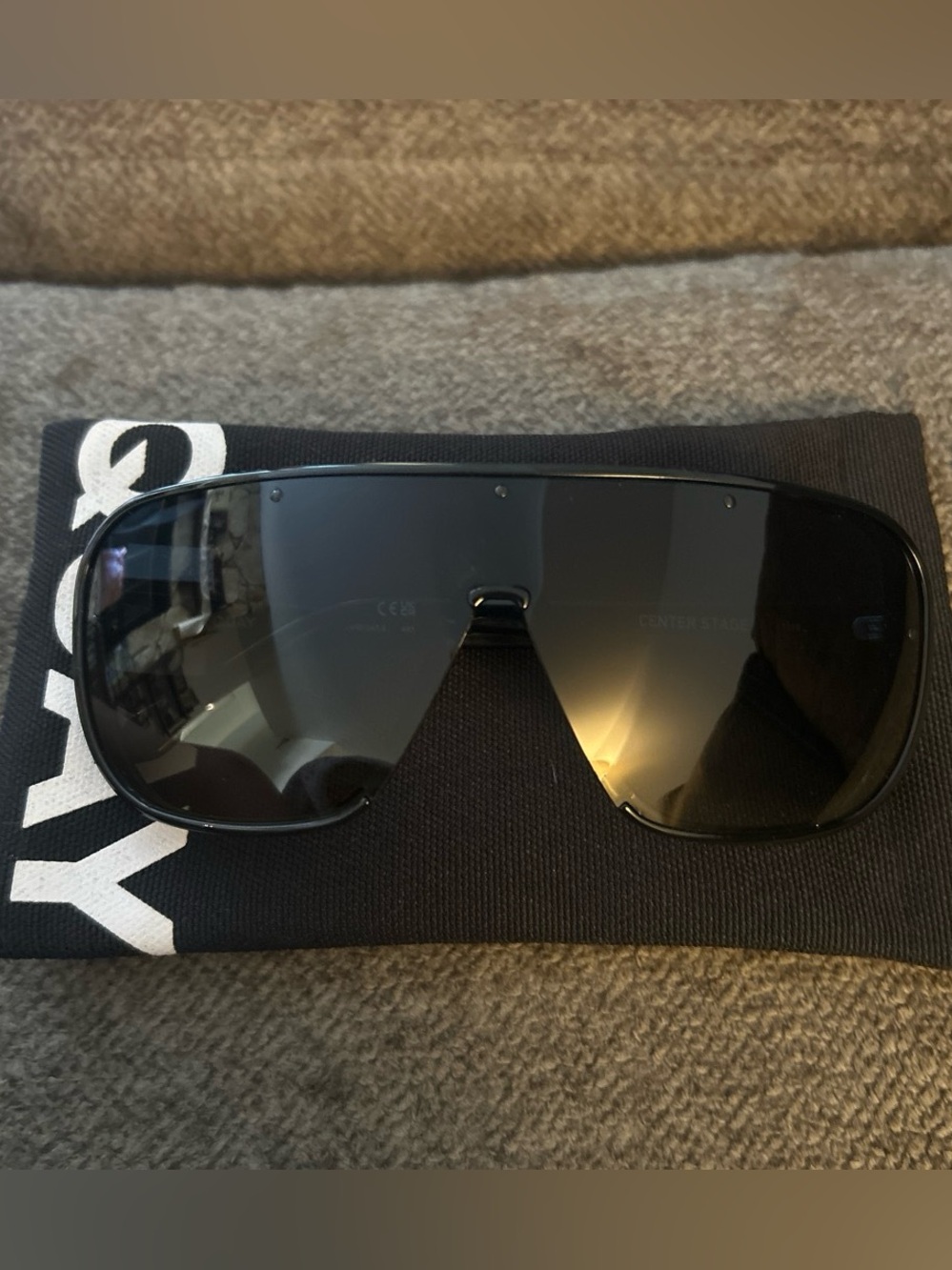 Quay Australia Black Shield Sunglasses